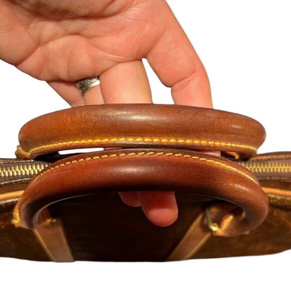 ETRO Vintage Paisley Bag Leather Briefcase Travel Office Dual Top Handle Lined - Picture 12 of 16